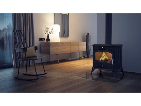 Чугунная печь-камин Kratki KOZA K6 PW Ø 150 (8,0 кВт)