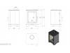 Стальная печь-камин Kratki KOZA K5 Ø 150 (7,0 кВт)