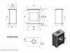 Стальная печь-камин Kratki KOZA VEGA Ø 150 (6,0 кВт)