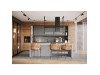 Безшумна кухонна витяжка острівна Afrelli Elea Isola Glass Black Matt