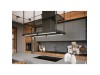 Безшумна кухонна витяжка острівна Afrelli Elea Isola Glass Black Matt