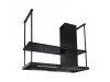Безшумна кухонна витяжка острівна Afrelli Elea Isola Glass Black Matt