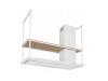 Безшумна кухонна витяжка острівна Afrelli Elea Isola Wood White Matt