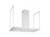 Безшумна кухонна витяжка острівна Afrelli Etna Isola White Matt