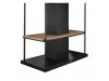 Безшумна кухонна витяжка острівна Afrelli Etna Isola Wood Black Matt