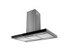 Безшумна кухонна витяжка острівна Afrelli Nuvola Isola Inox/Black