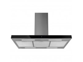 Безшумна кухонна витяжка острівна Afrelli Nuvola Isola Inox/Black