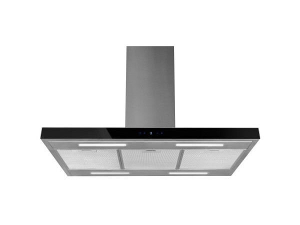 Безшумна кухонна витяжка острівна Afrelli Nuvola Isola Inox/Black