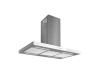 Безшумна кухонна витяжка острівна Afrelli Nuvola Isola Inox/White