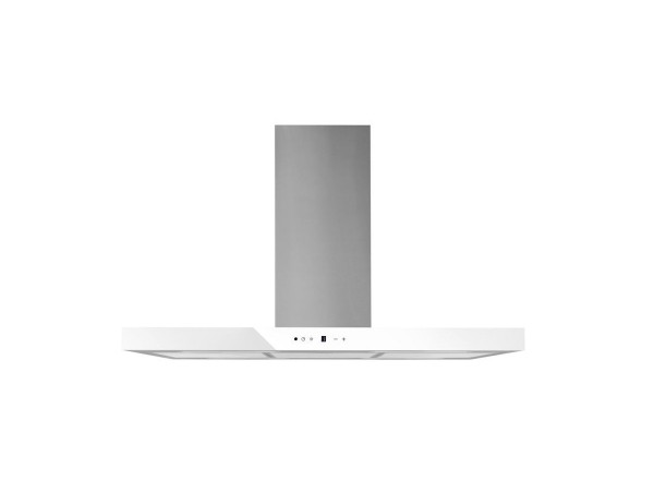 Безшумна кухонна витяжка острівна Afrelli Nuvola Isola Inox/White