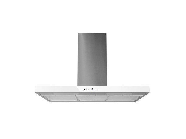 Безшумна кухонна витяжка пристінна Afrelli Nuvola WL Inox / White