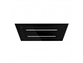 Безшумна кухонна витяжка стельова Afrelli Elegant Sofito Black