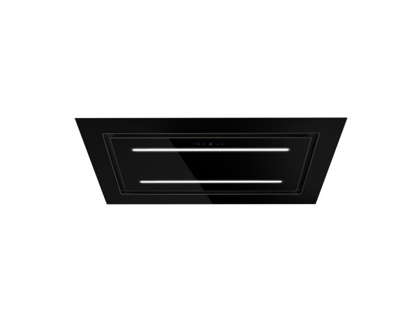 Безшумна кухонна витяжка стельова Afrelli Elegant Sofito Black