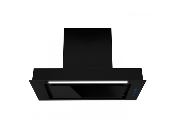Безшумна кухонна витяжка вбудована Afrelli Piano Black Matt