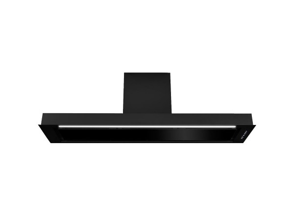 Безшумна кухонна витяжка вбудована Afrelli Piano Black Matt 120
