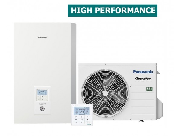 Тепловий насос PANASONIC High Performance WH-UD05JE5/WH-SDC0305J3E5 50м² (-20°C) R32 Повітря-Вода, інверторнийй (Wi-Fi)