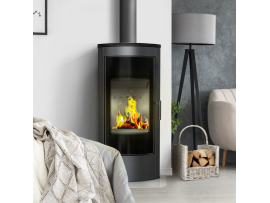 Стальная печь-камин Kratki KOZA TITAN GLASS панорама (11,0 кВт)