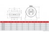 Канальный вентилятор BAHCIVAN BDTX-150 B